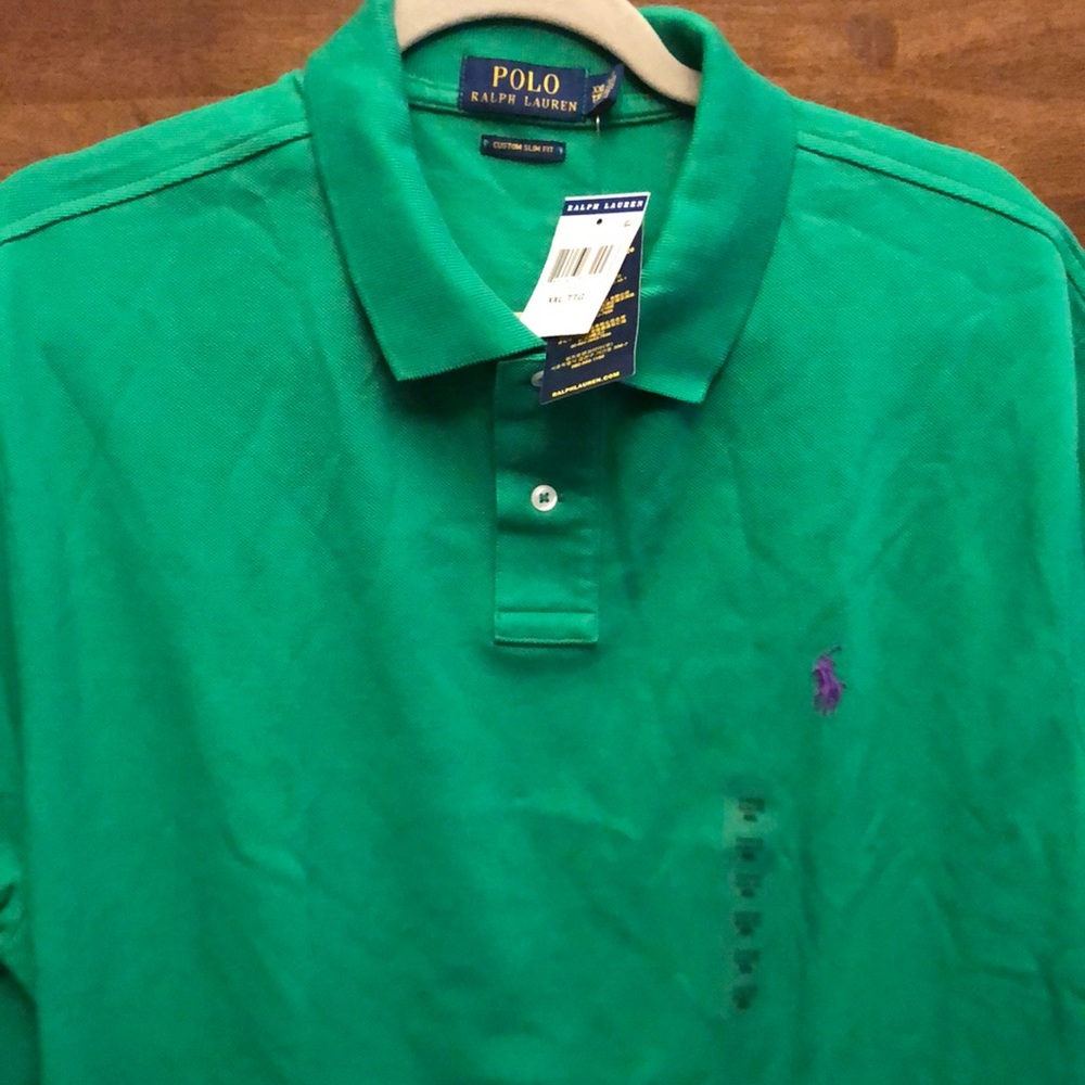 Polo Ralph Lauren Kelly Green Shirt XXL Golf Prep